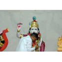 Deepakbhai embracing Shri Krishna Bhagwan